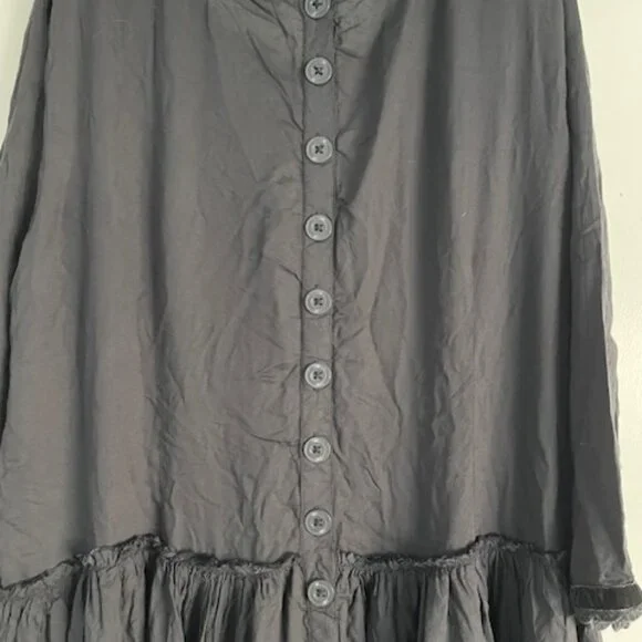 Ewa I Walla Dress Black Sample XL X-Large Viscose Goth Lagenlook NWOT Like New - Picture 5 of 15
